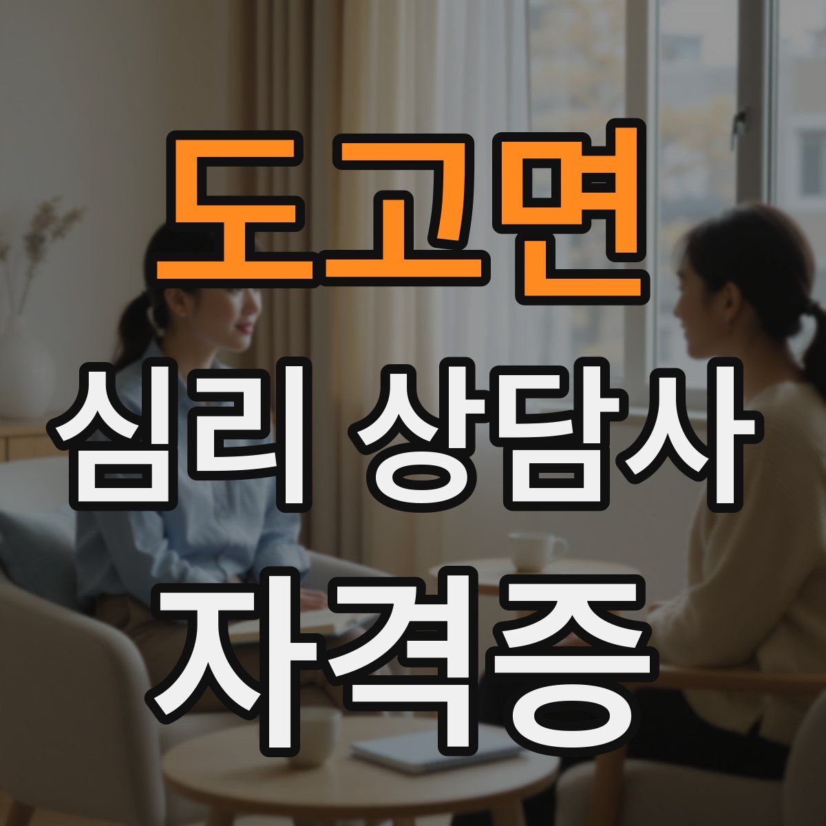 도고면 심리 상담사 자격증