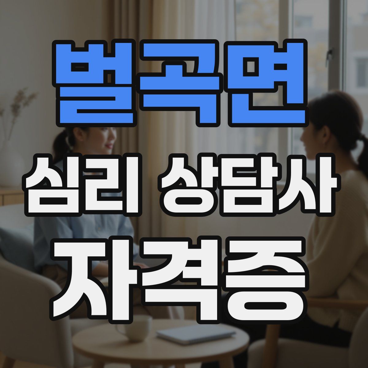 벌곡면 심리 상담사 자격증