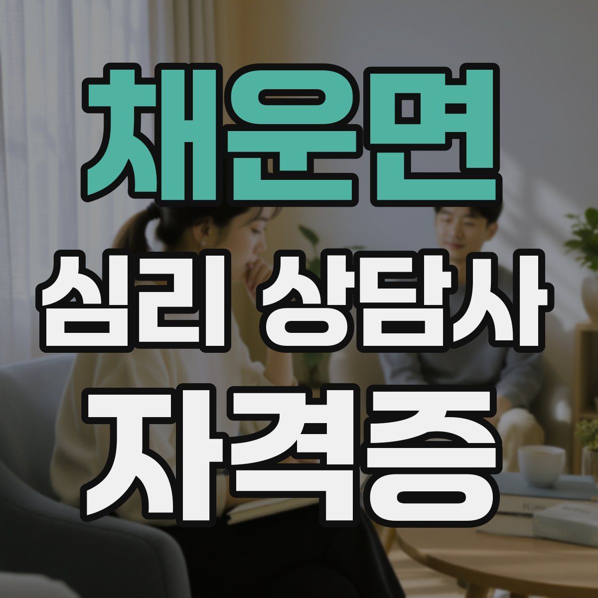 채운면 심리 상담사 자격증