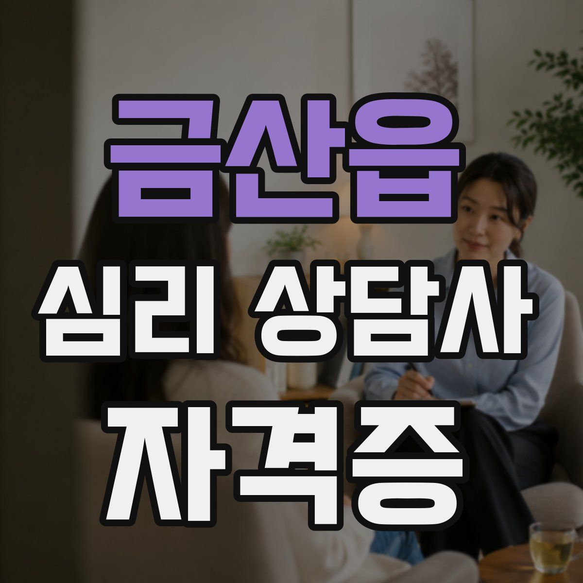 금산읍 심리 상담사 자격증