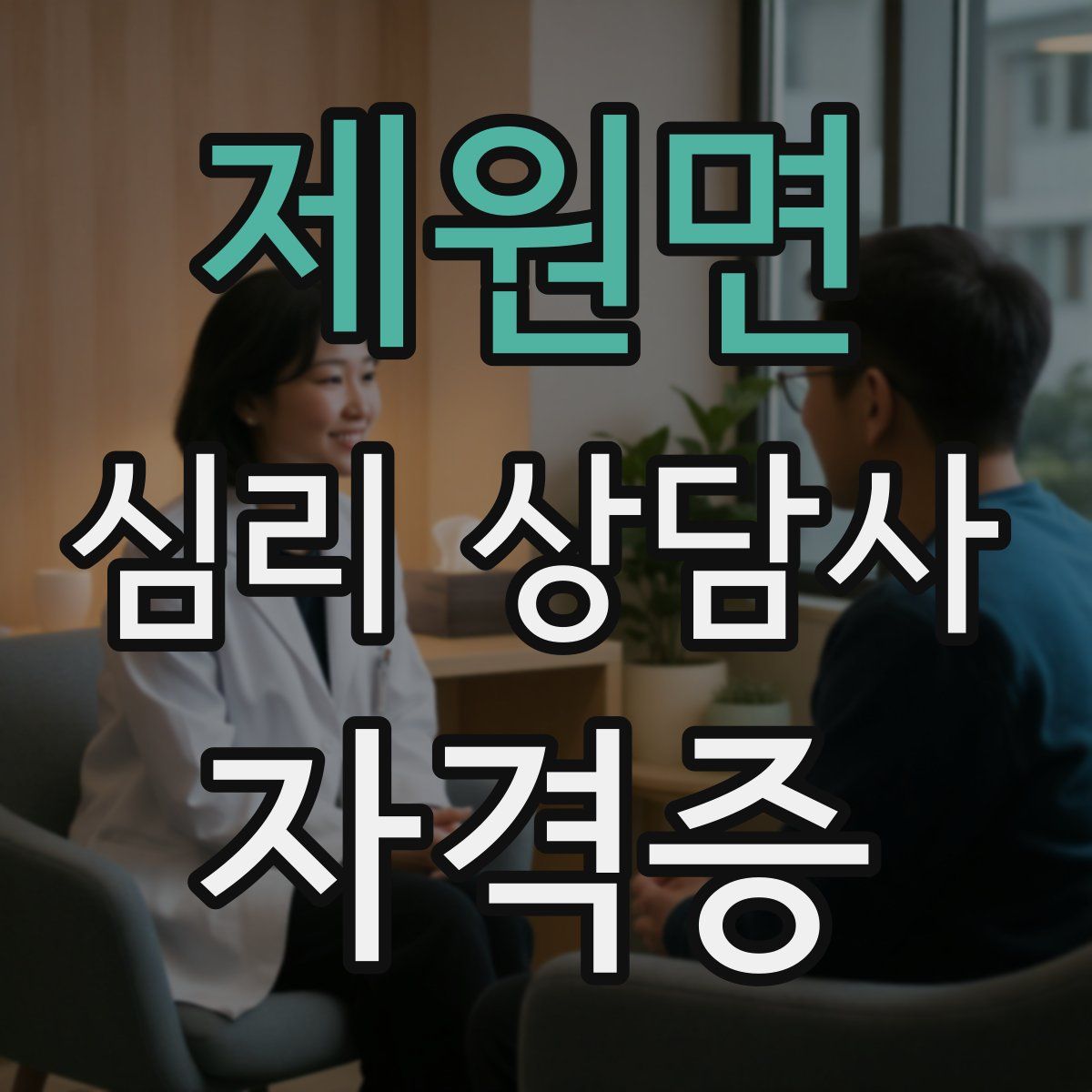 제원면 심리 상담사 자격증