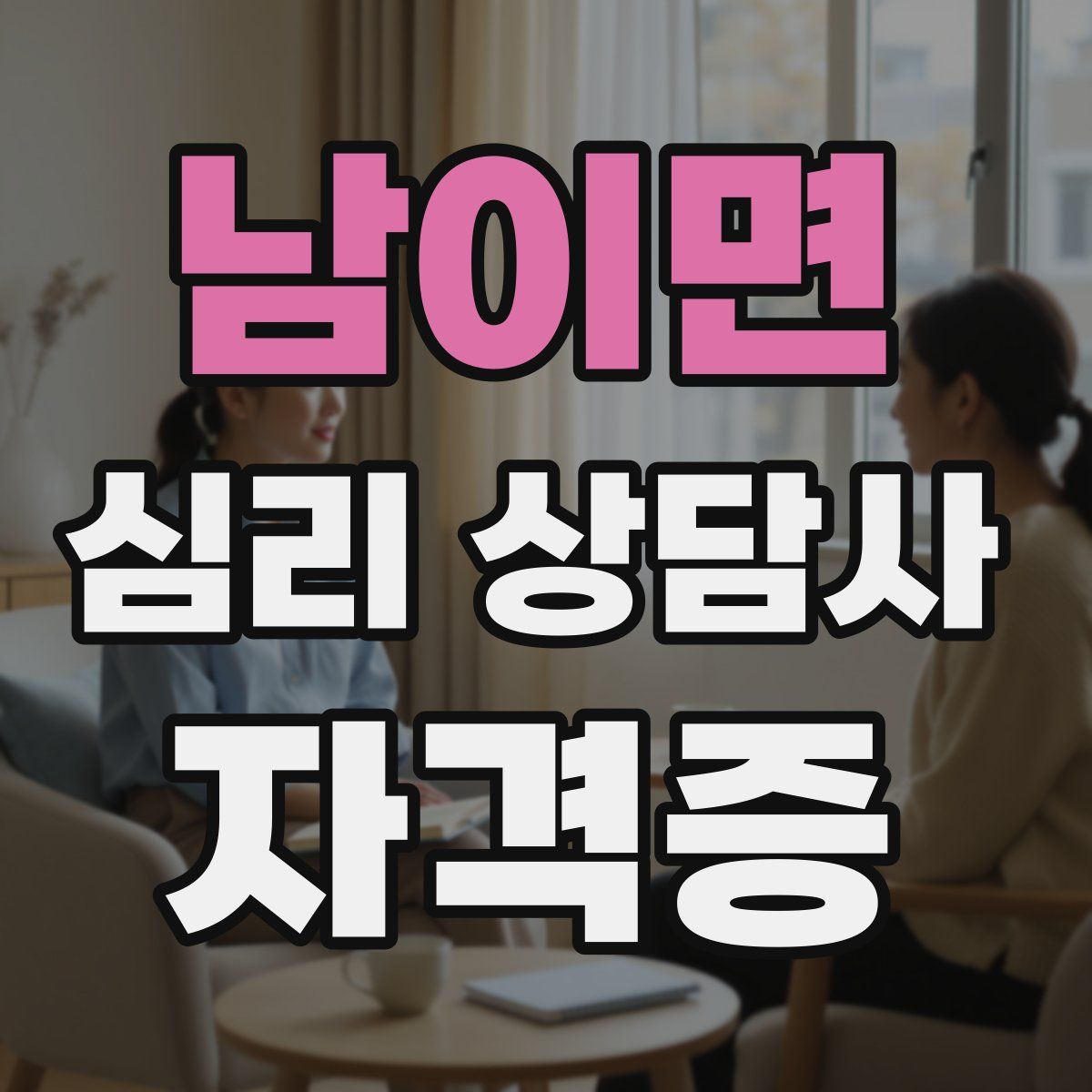 남이면 심리 상담사 자격증