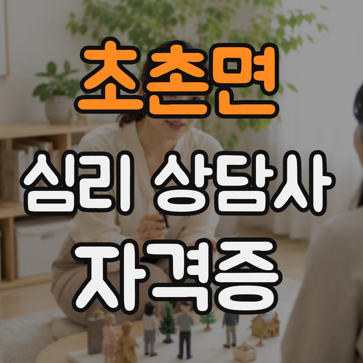 초촌면 심리 상담사 자격증