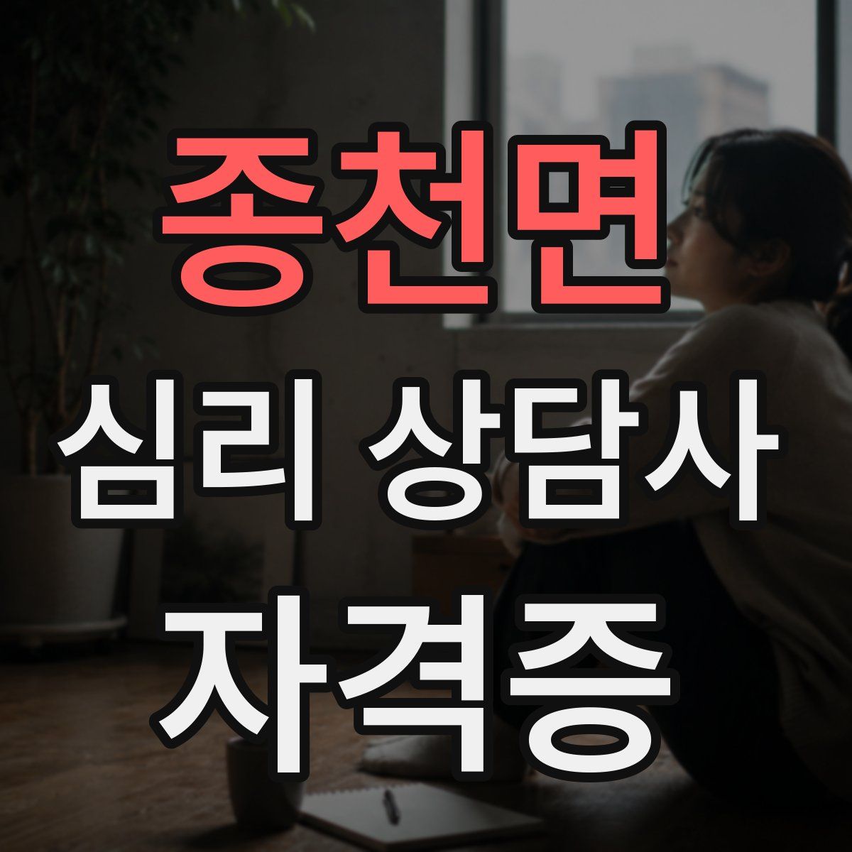 종천면 심리 상담사 자격증