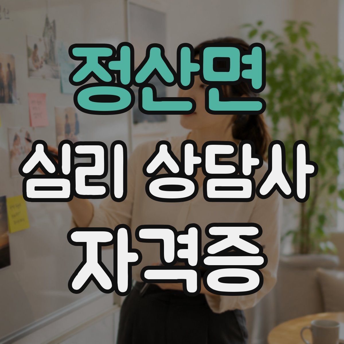 정산면 심리 상담사 자격증