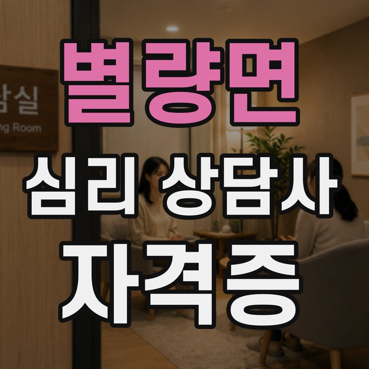 별량면 심리 상담사 자격증