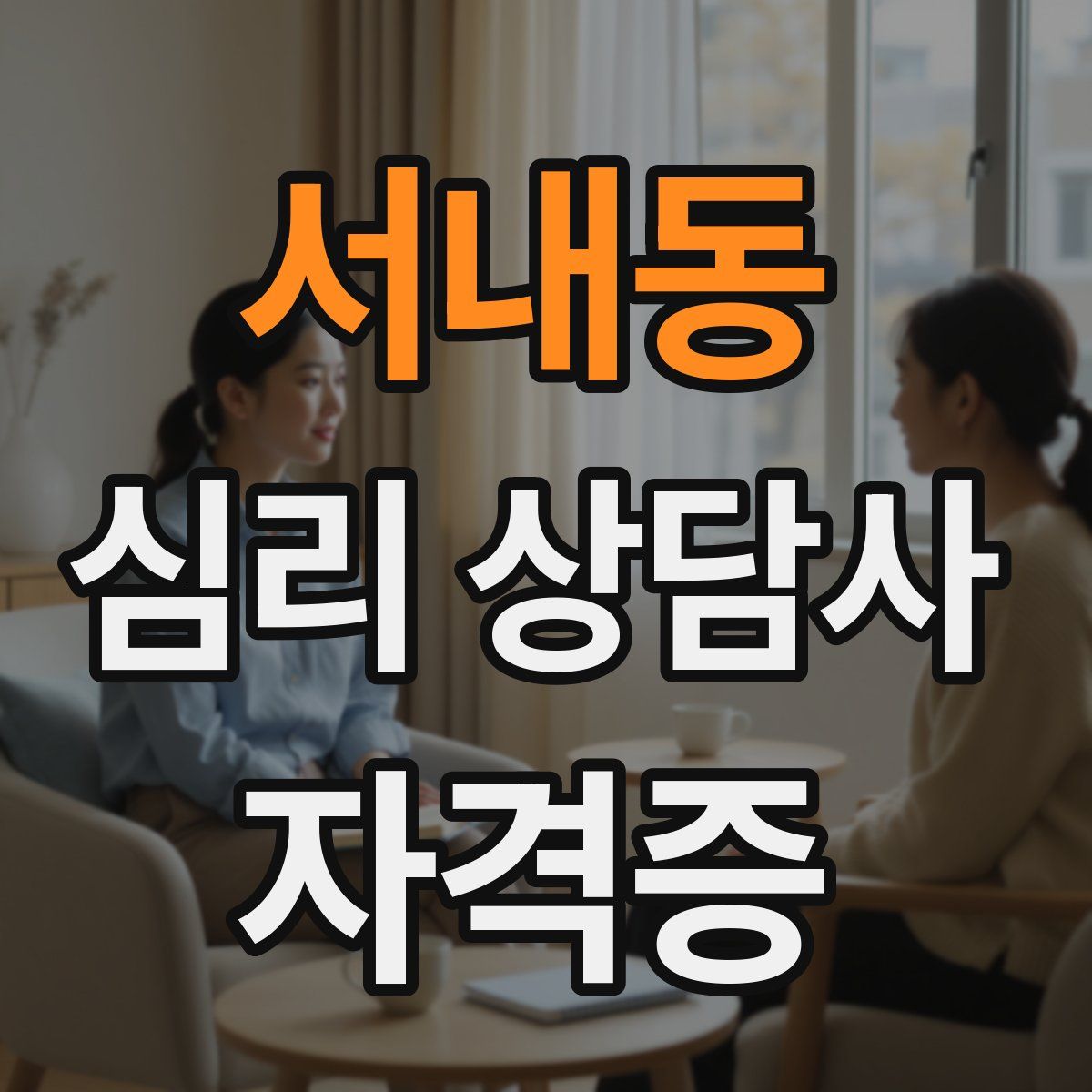 서내동 심리 상담사 자격증