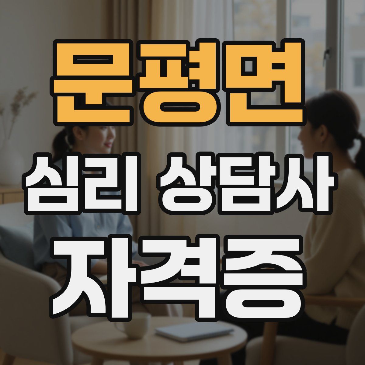 문평면 심리 상담사 자격증