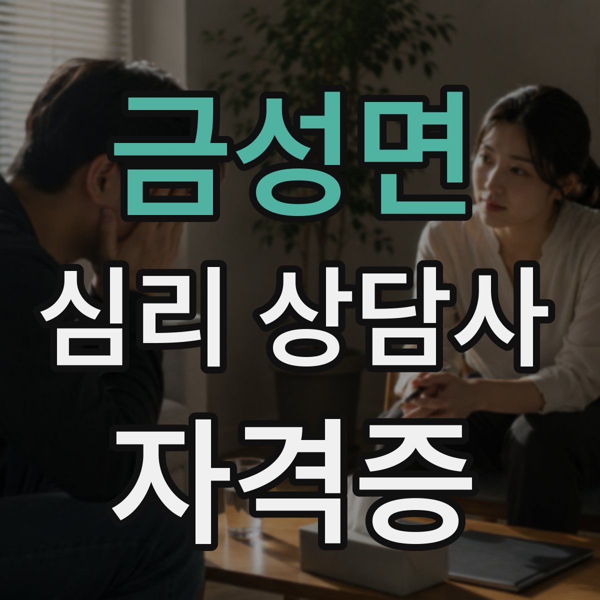금성면 심리 상담사 자격증