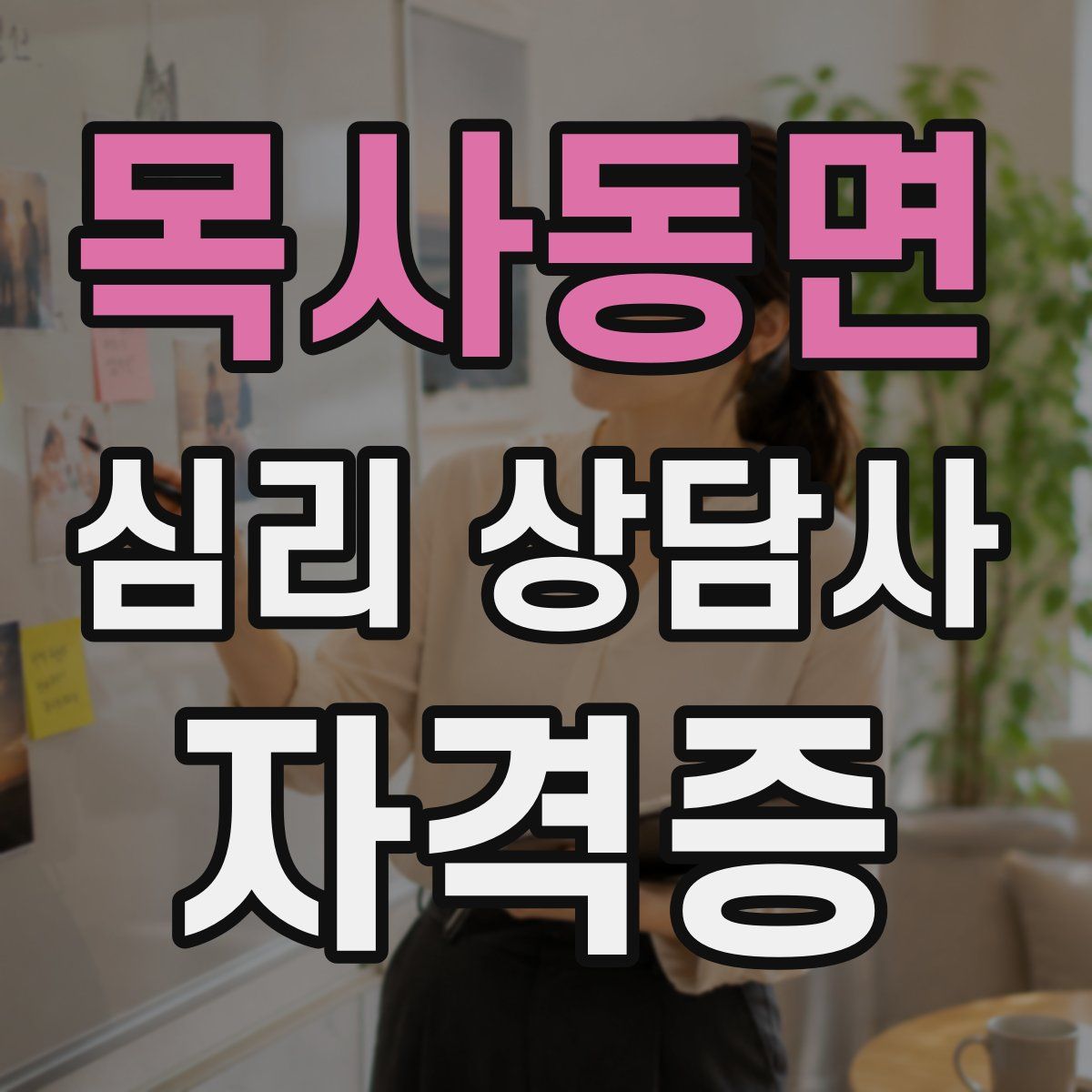 목사동면 심리 상담사 자격증