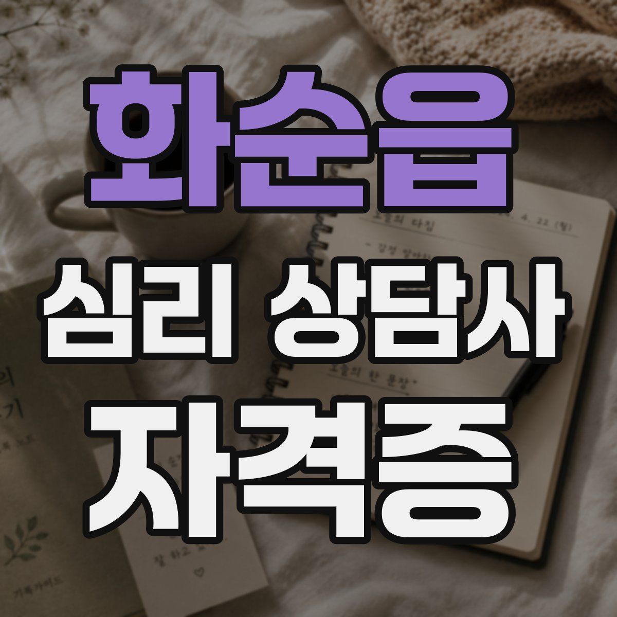 화순읍 심리 상담사 자격증