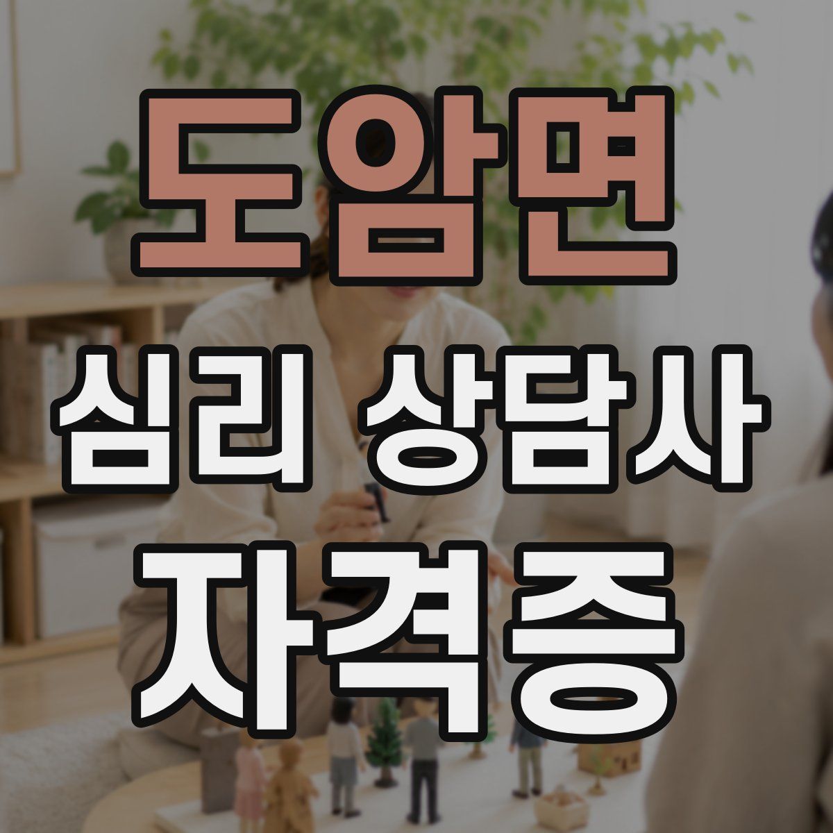도암면 심리 상담사 자격증