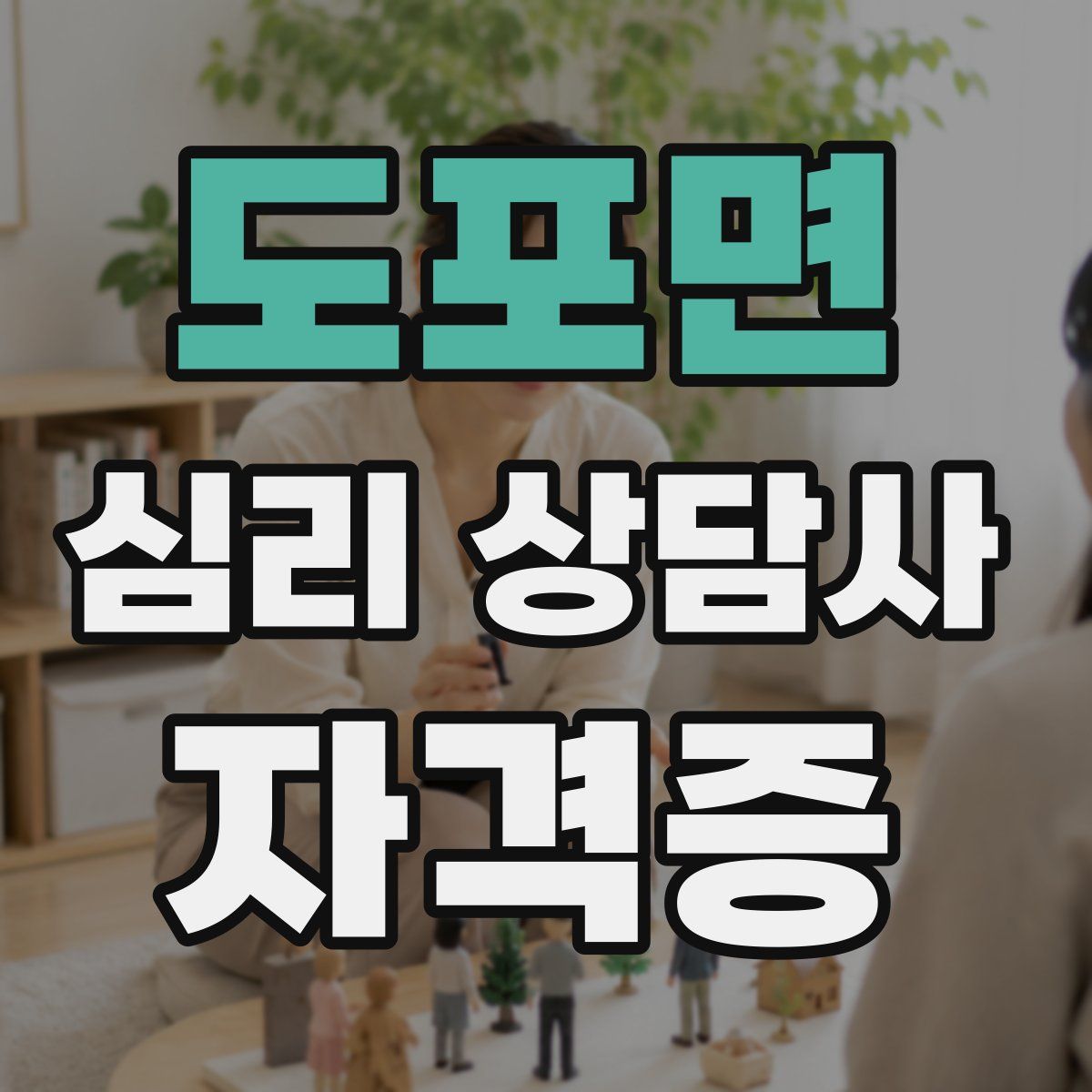 도포면 심리 상담사 자격증