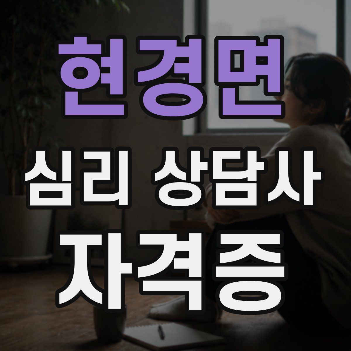 현경면 심리 상담사 자격증