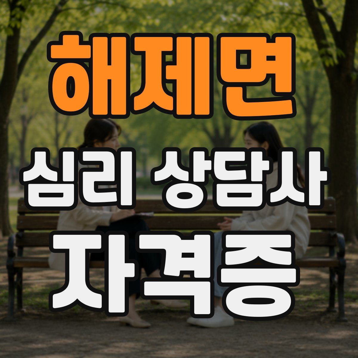 해제면 심리 상담사 자격증