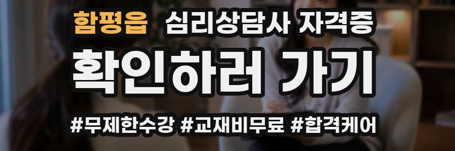 함평읍 심리 상담사 자격증