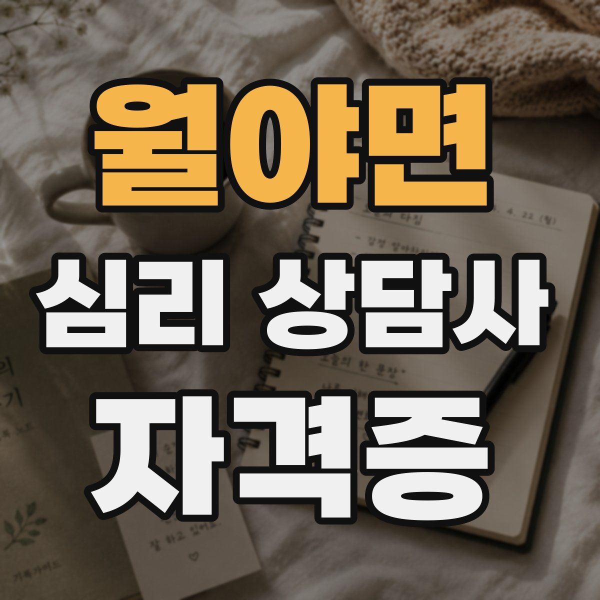 월야면 심리 상담사 자격증