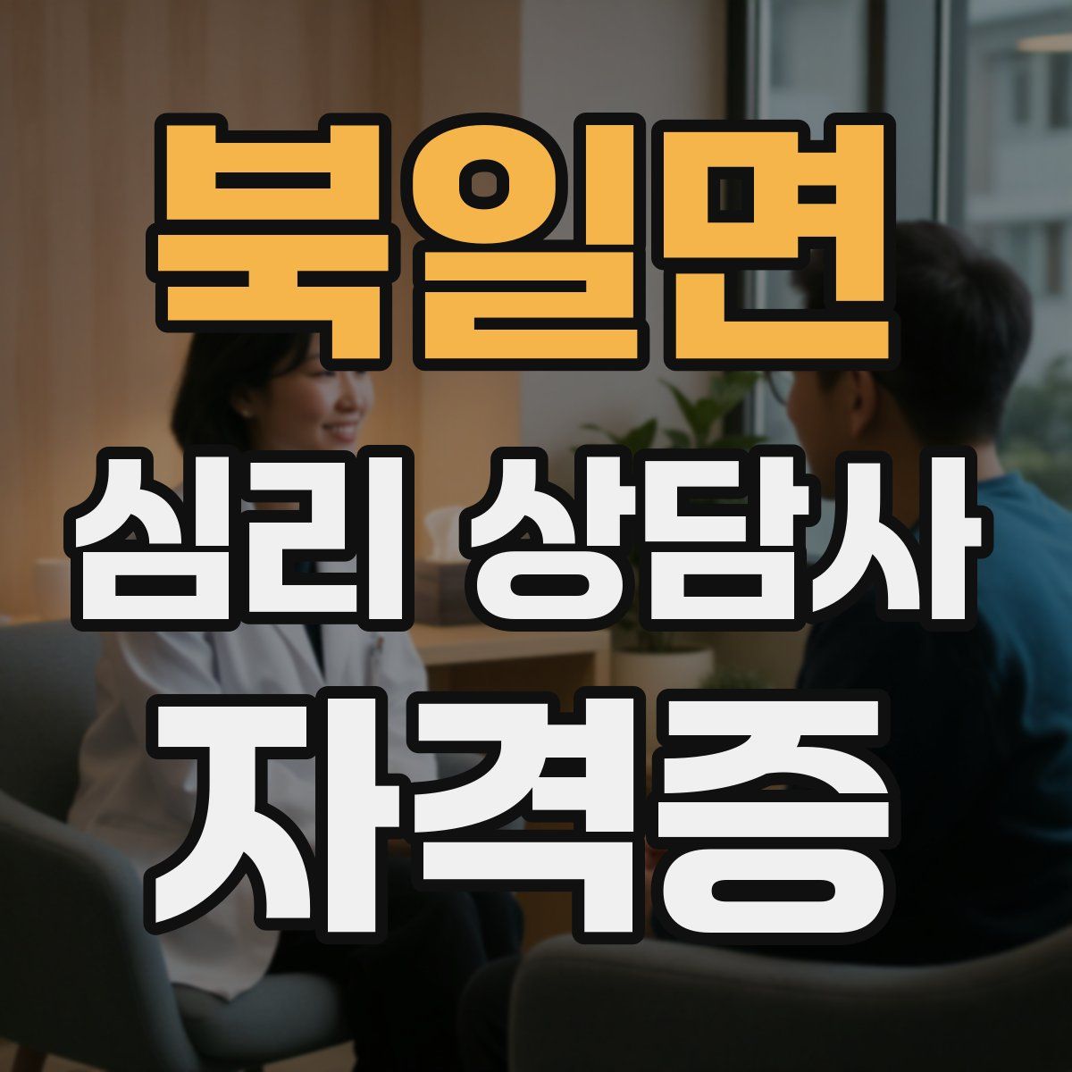 북일면 심리 상담사 자격증