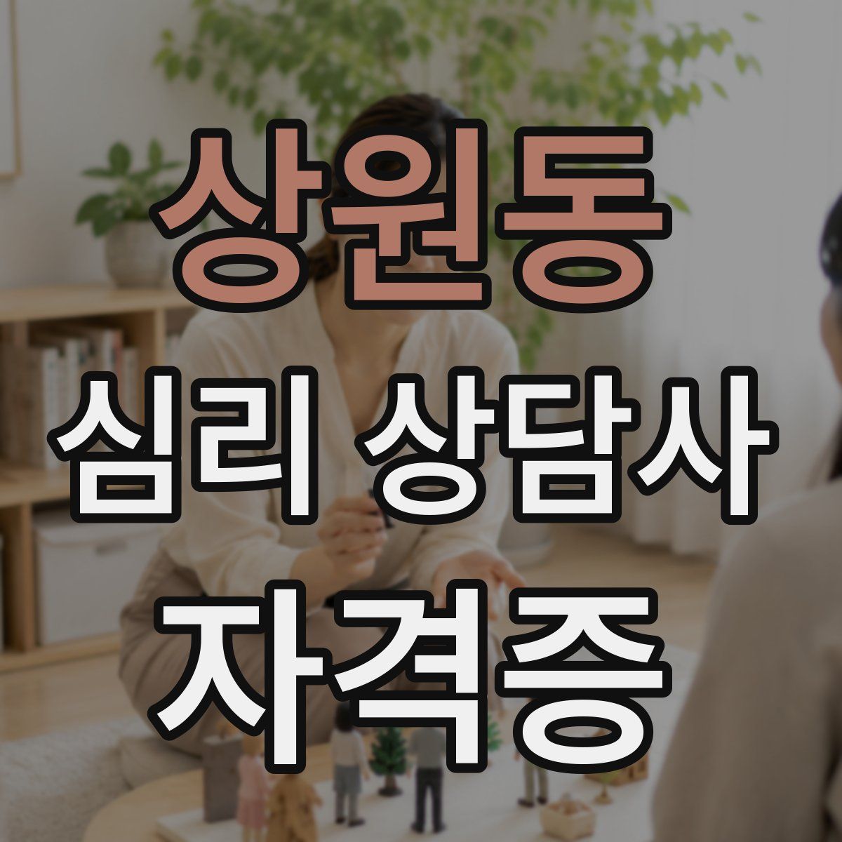 상원동 심리 상담사 자격증