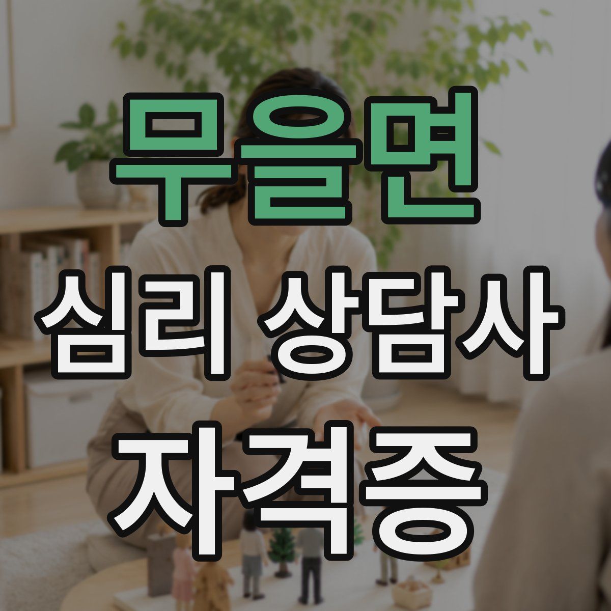 무을면 심리 상담사 자격증