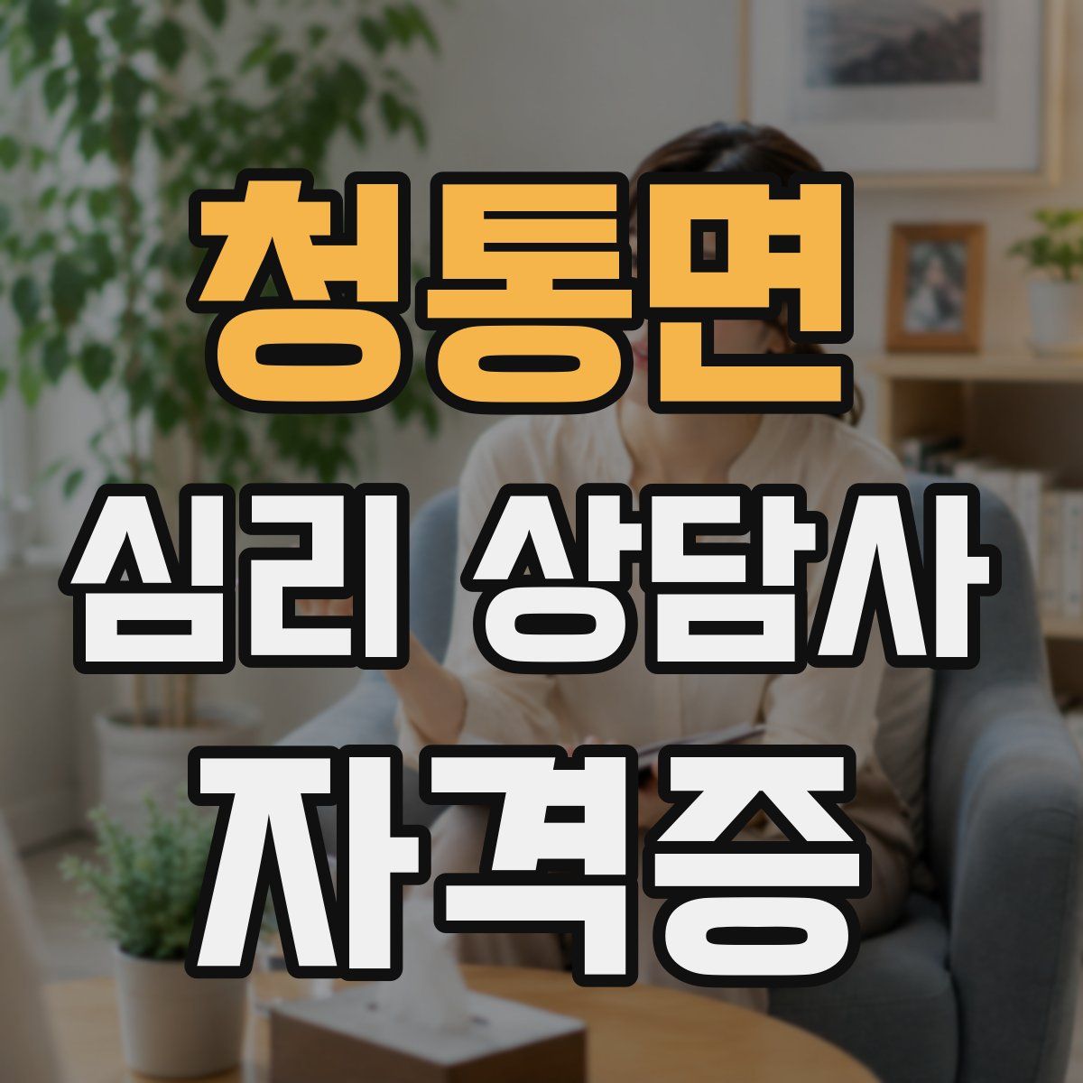 청통면 심리 상담사 자격증