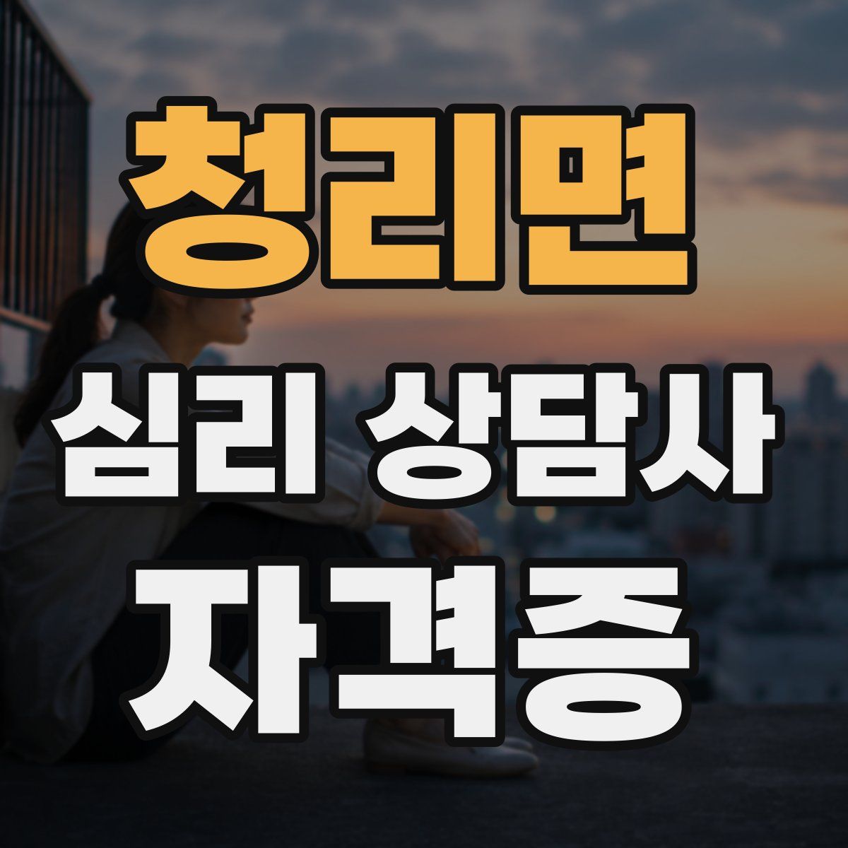 청리면 심리 상담사 자격증
