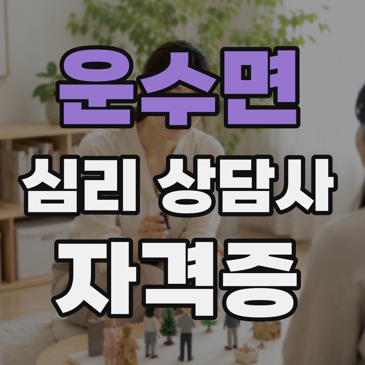 운수면 심리 상담사 자격증