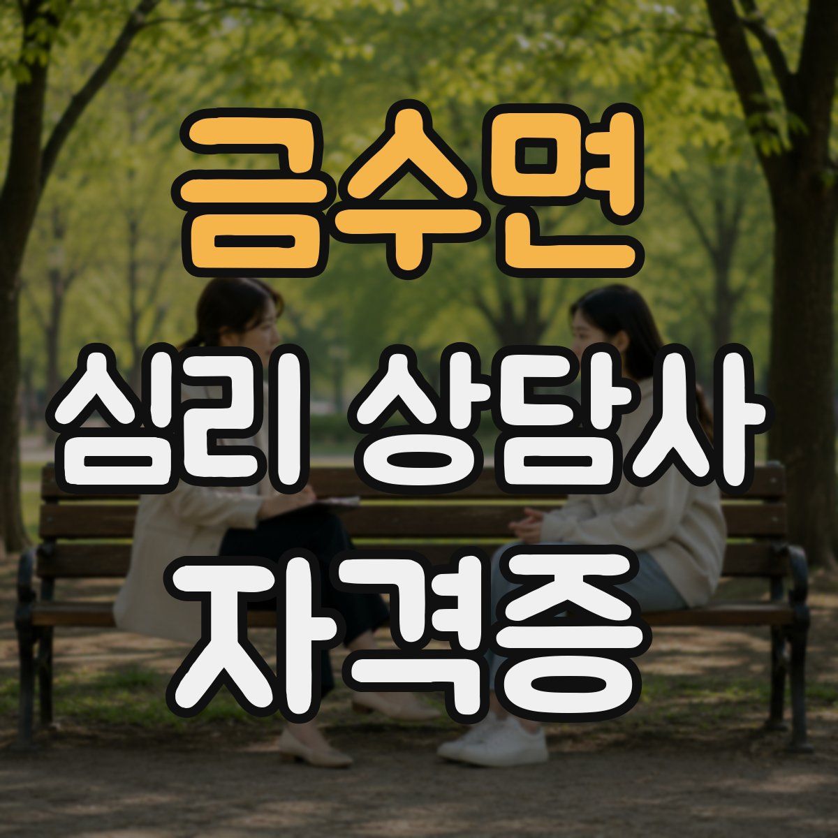 금수면 심리 상담사 자격증