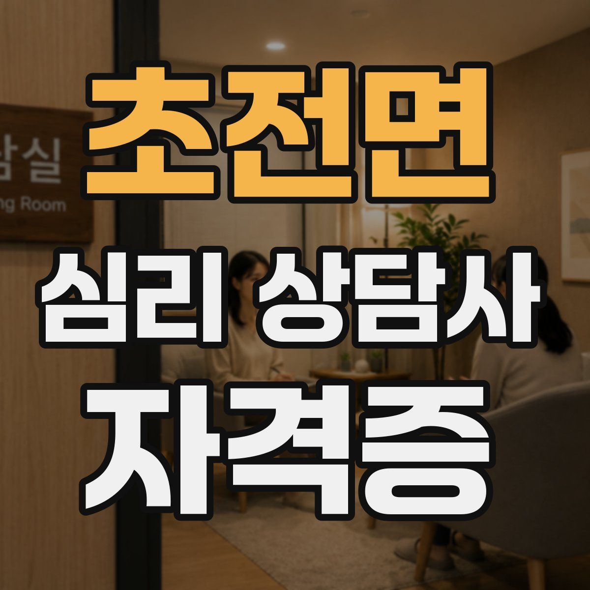 초전면 심리 상담사 자격증