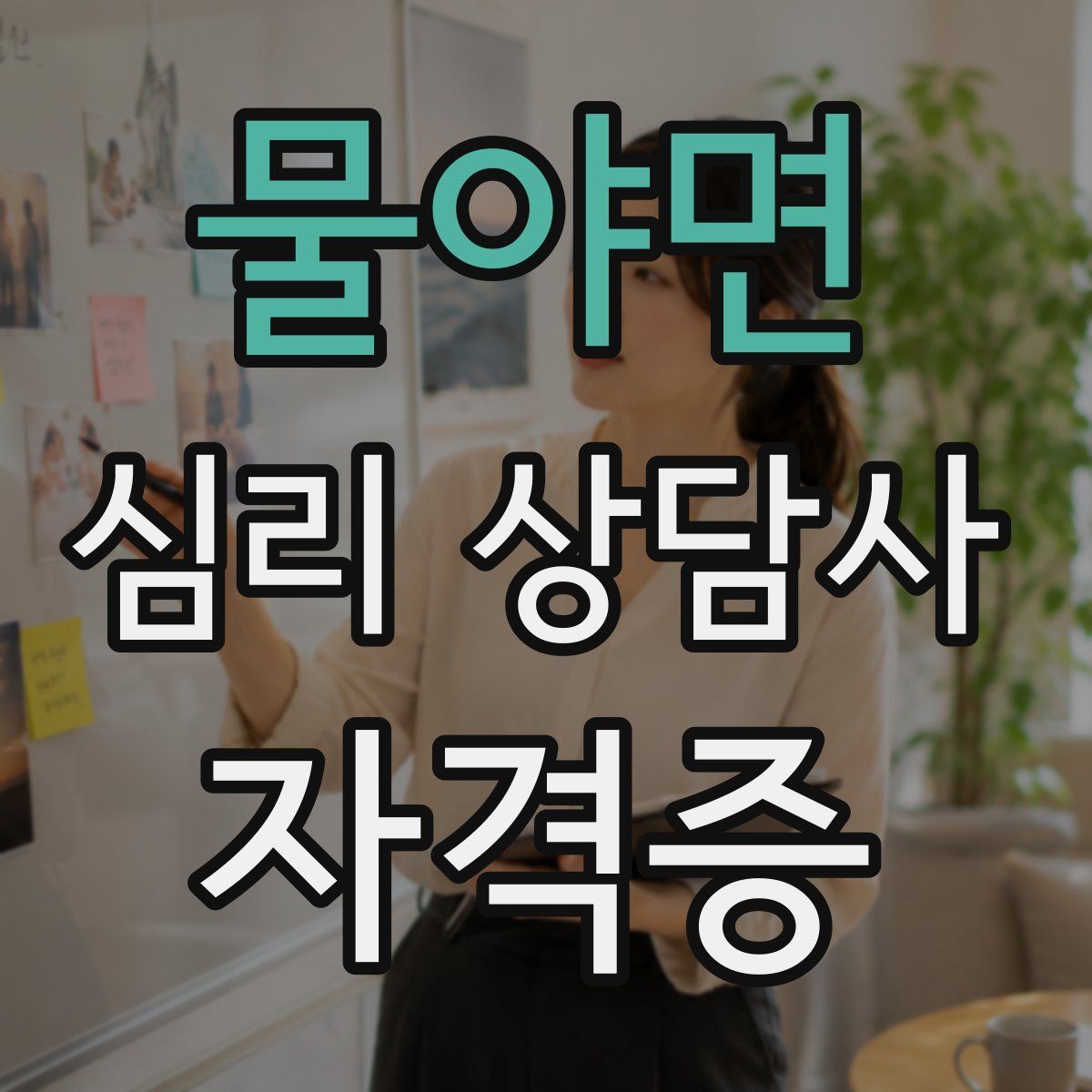 물야면 심리 상담사 자격증