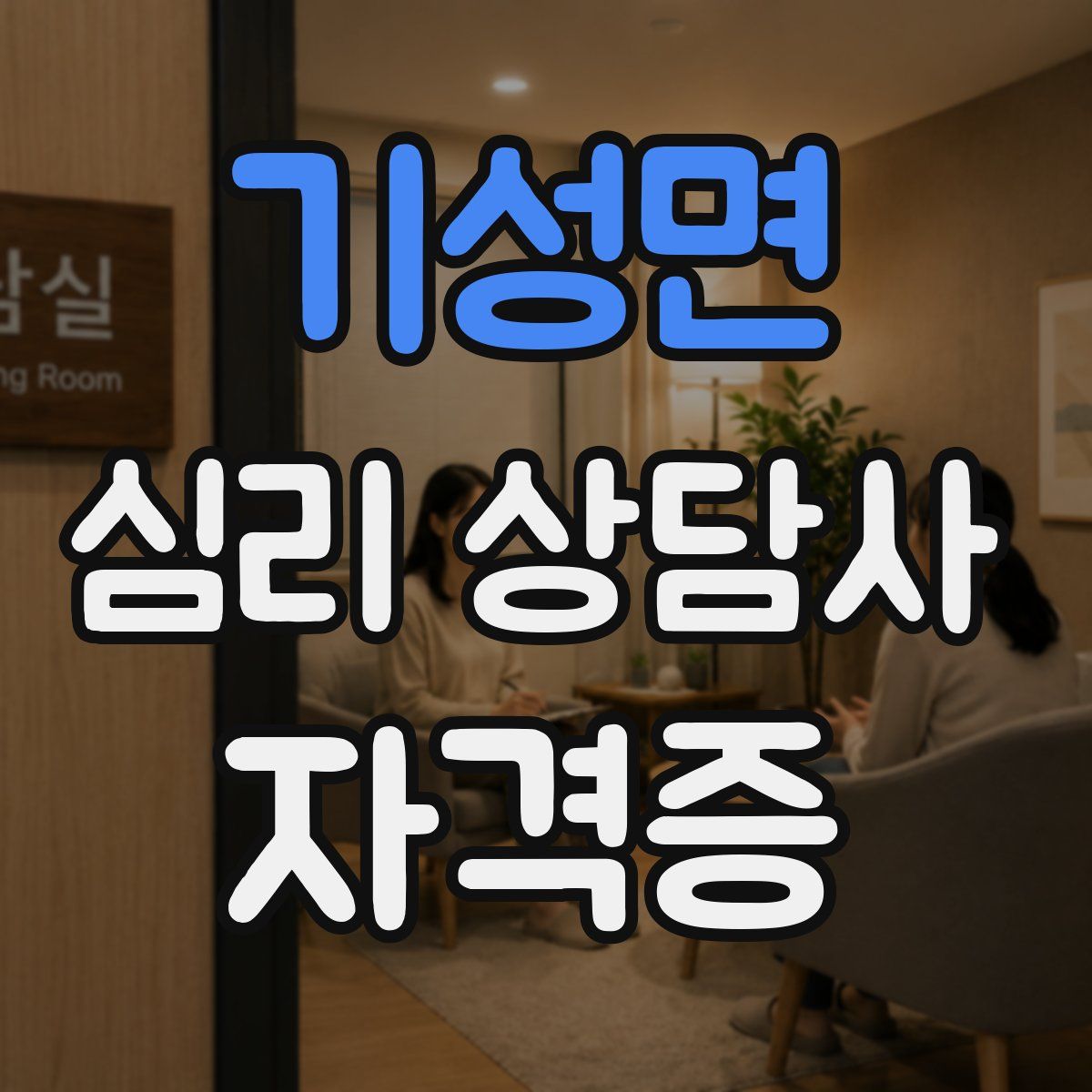 기성면 심리 상담사 자격증