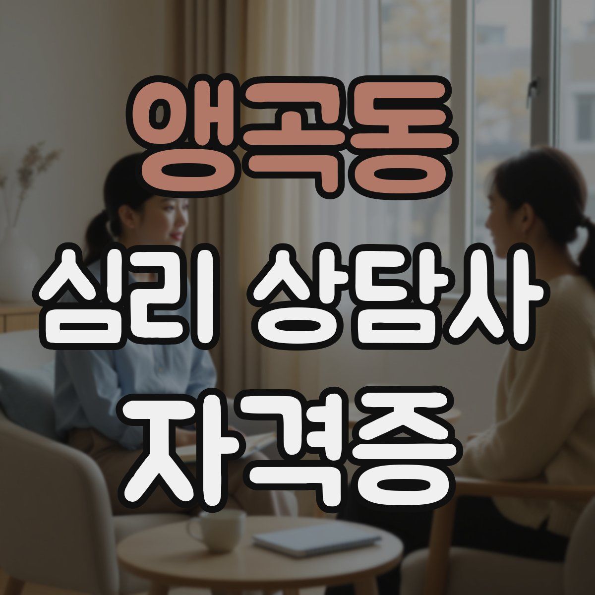 앵곡동 심리 상담사 자격증