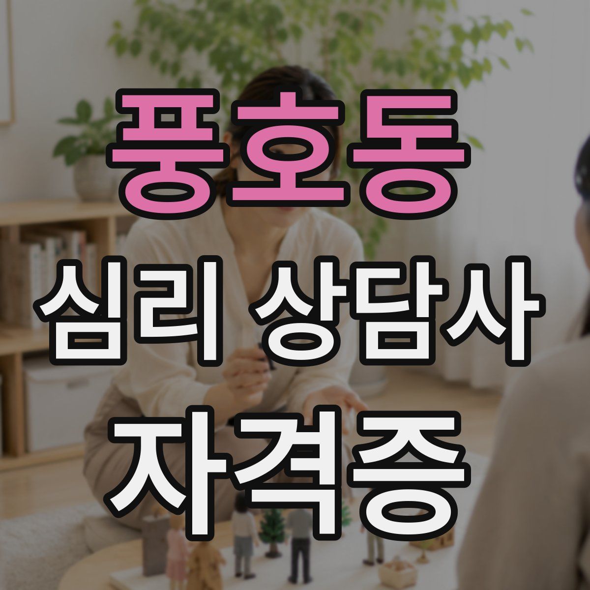 풍호동 심리 상담사 자격증