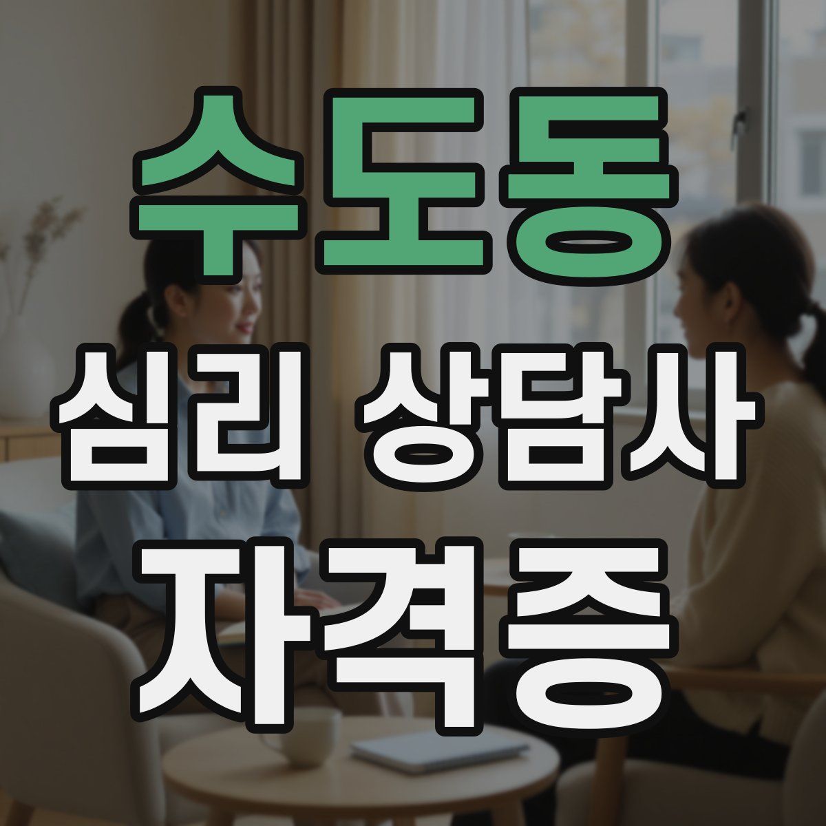 수도동 심리 상담사 자격증