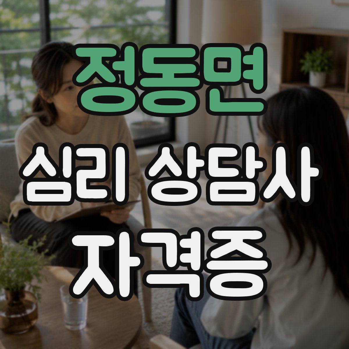 정동면 심리 상담사 자격증