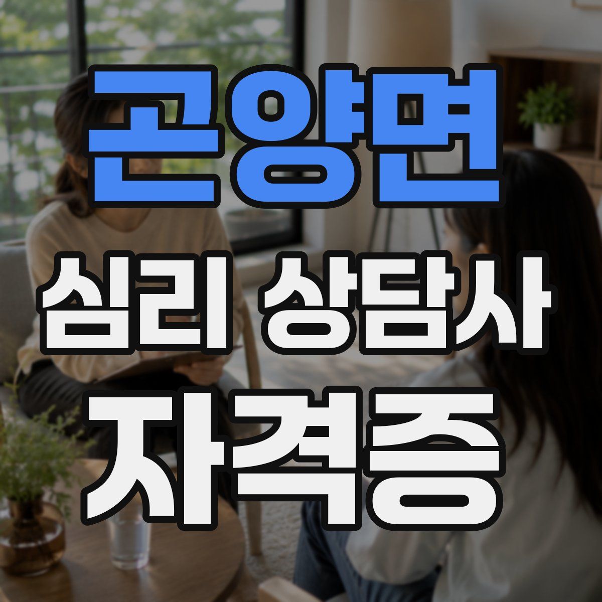 곤양면 심리 상담사 자격증