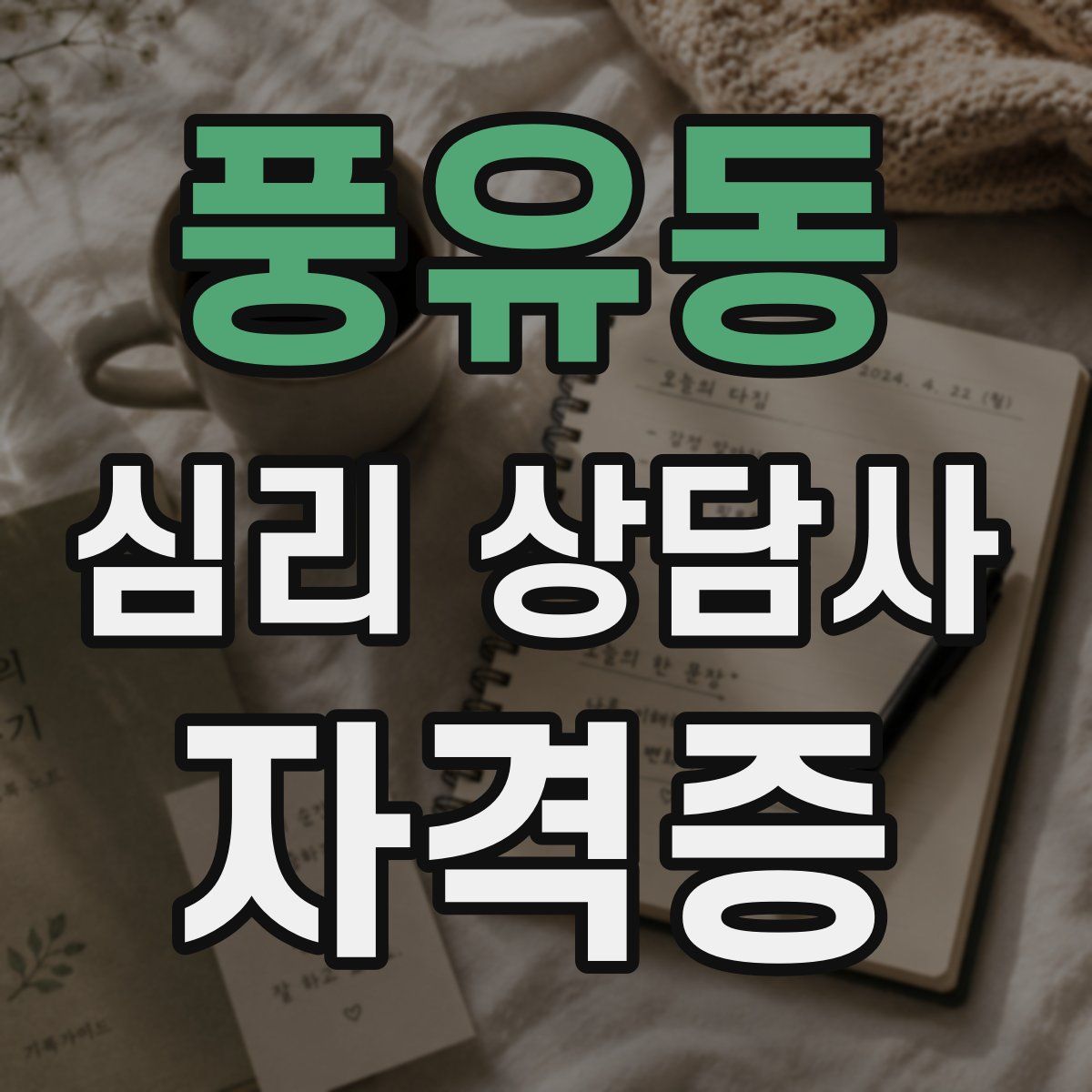 풍유동 심리 상담사 자격증
