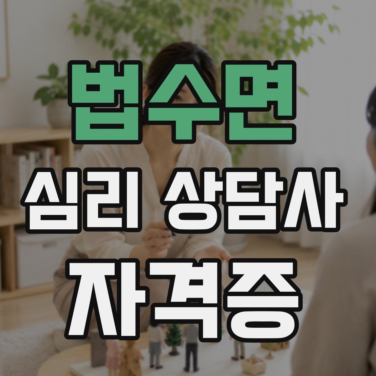 법수면 심리 상담사 자격증