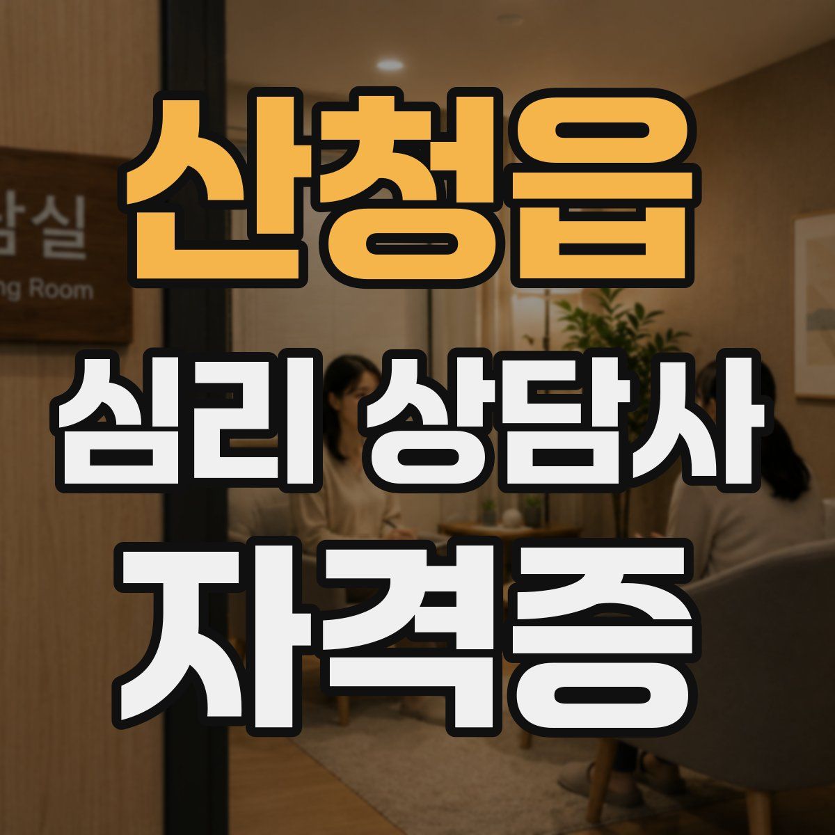 산청읍 심리 상담사 자격증