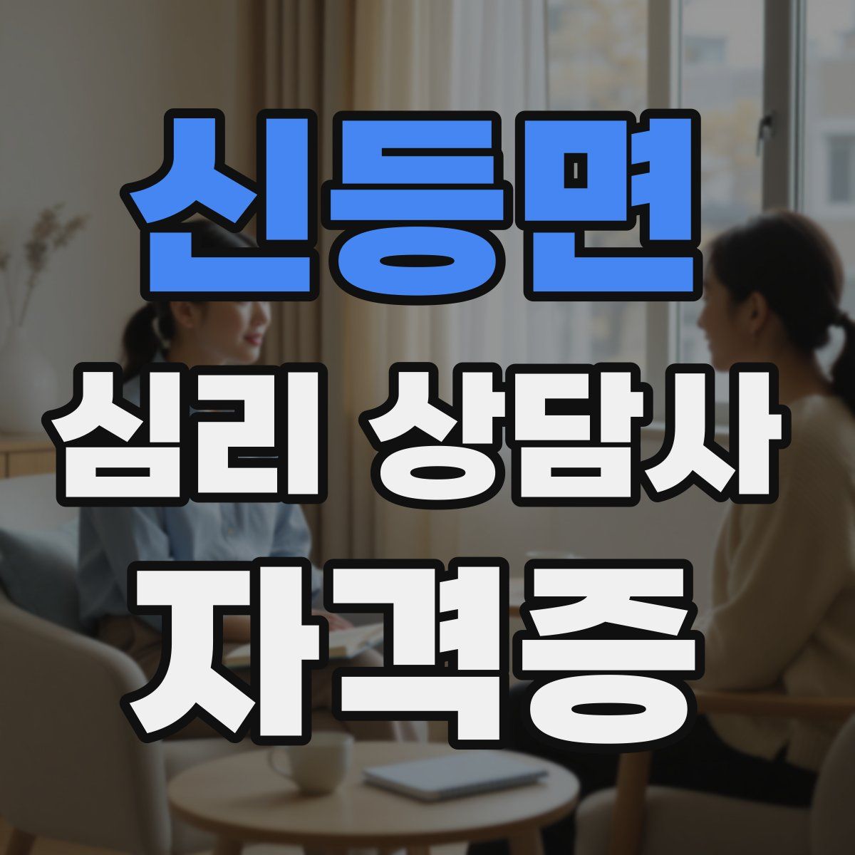 신등면 심리 상담사 자격증