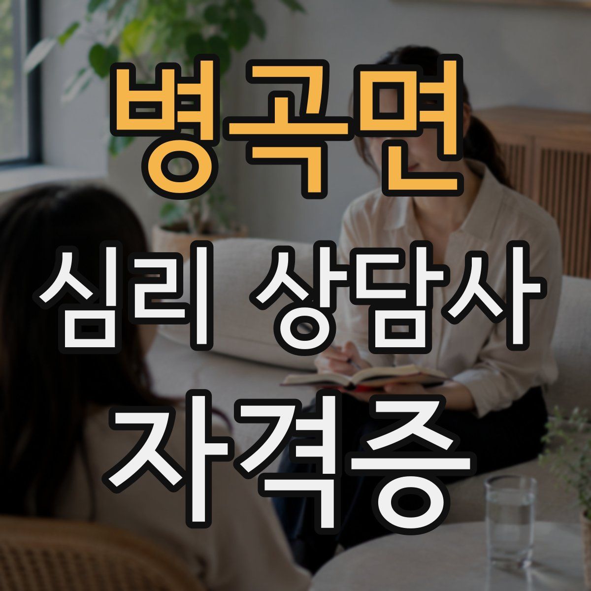 병곡면 심리 상담사 자격증