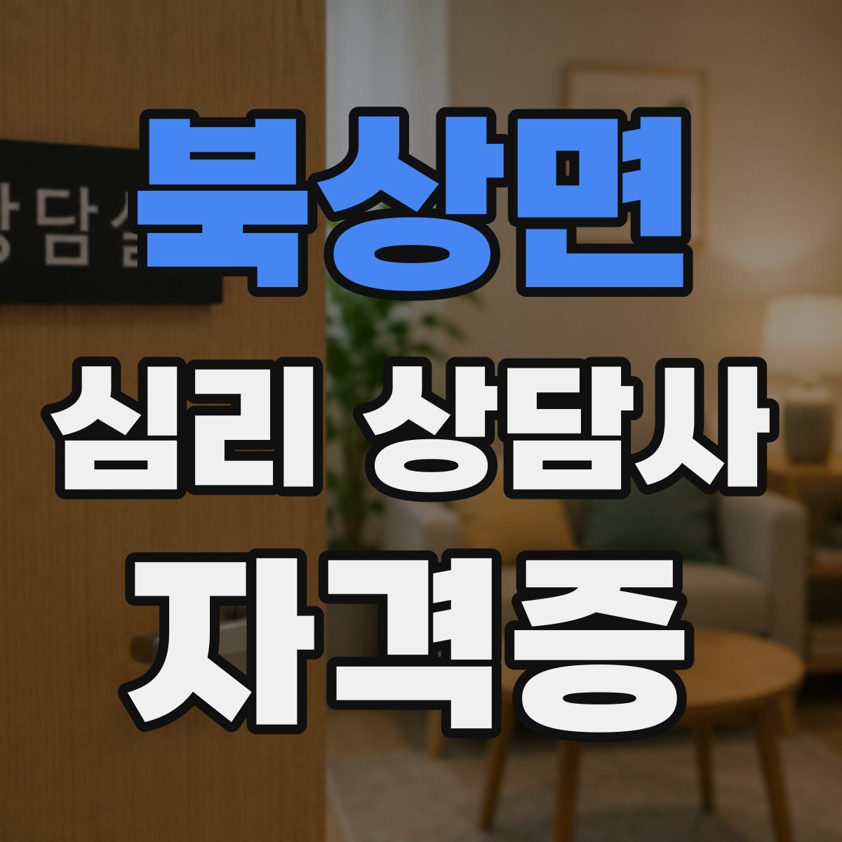 북상면 심리 상담사 자격증