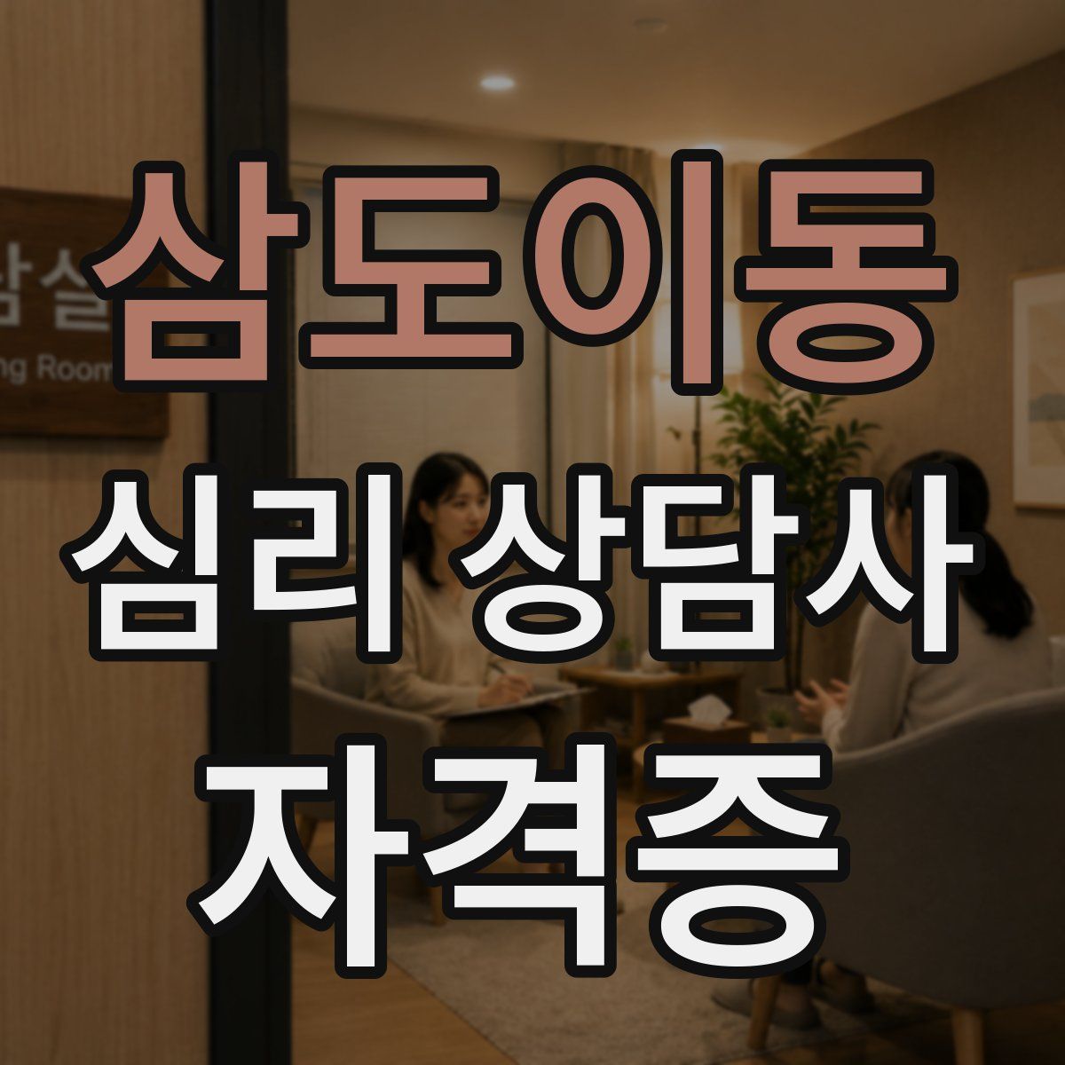 삼도이동 심리 상담사 자격증