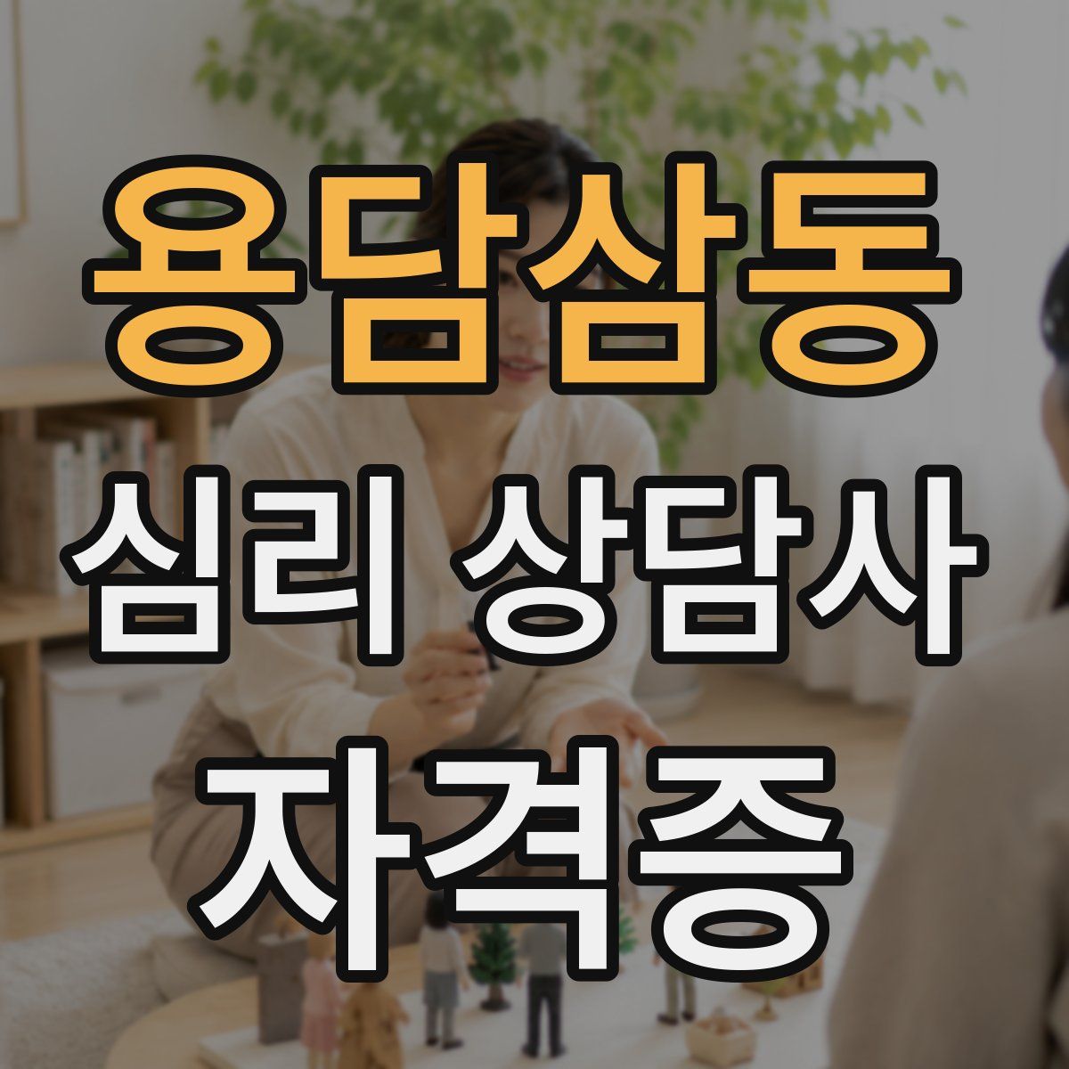 용담삼동 심리 상담사 자격증