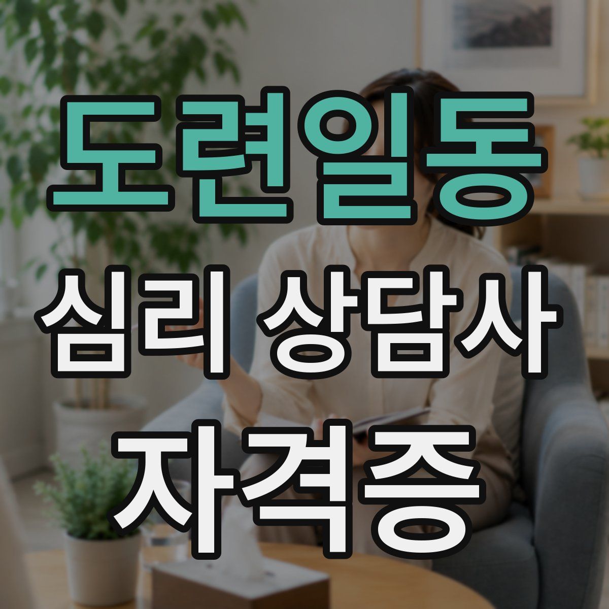 도련일동 심리 상담사 자격증