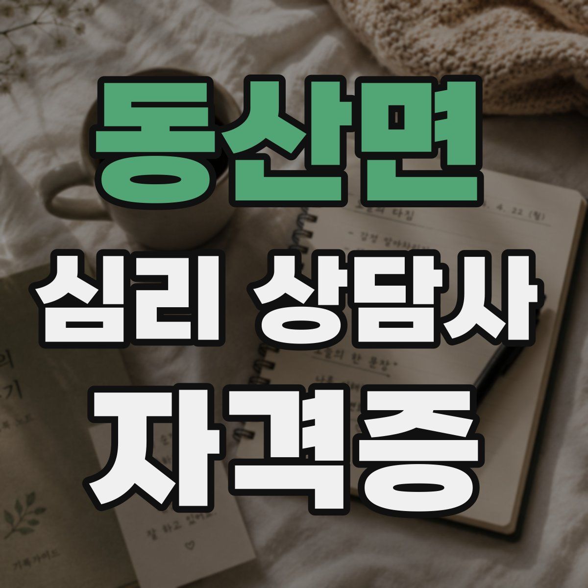 동산면 심리 상담사 자격증