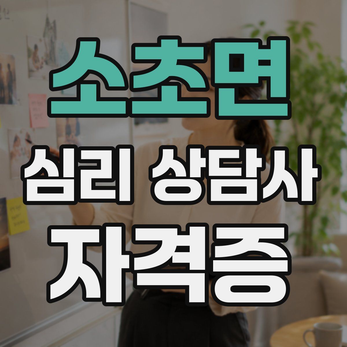 소초면 심리 상담사 자격증