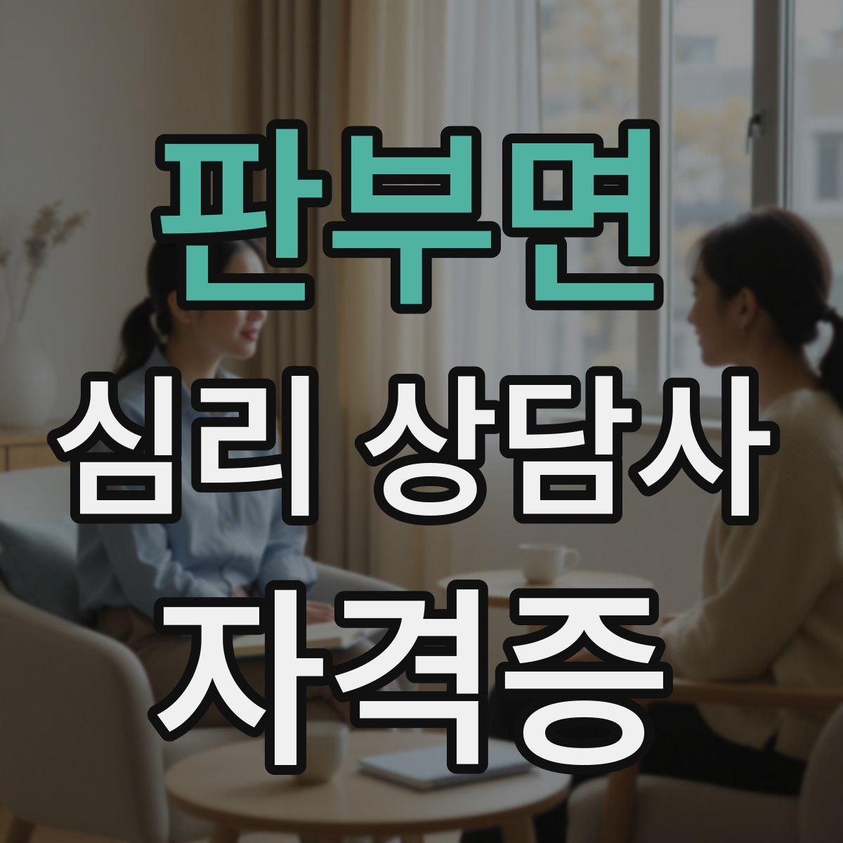 판부면 심리 상담사 자격증