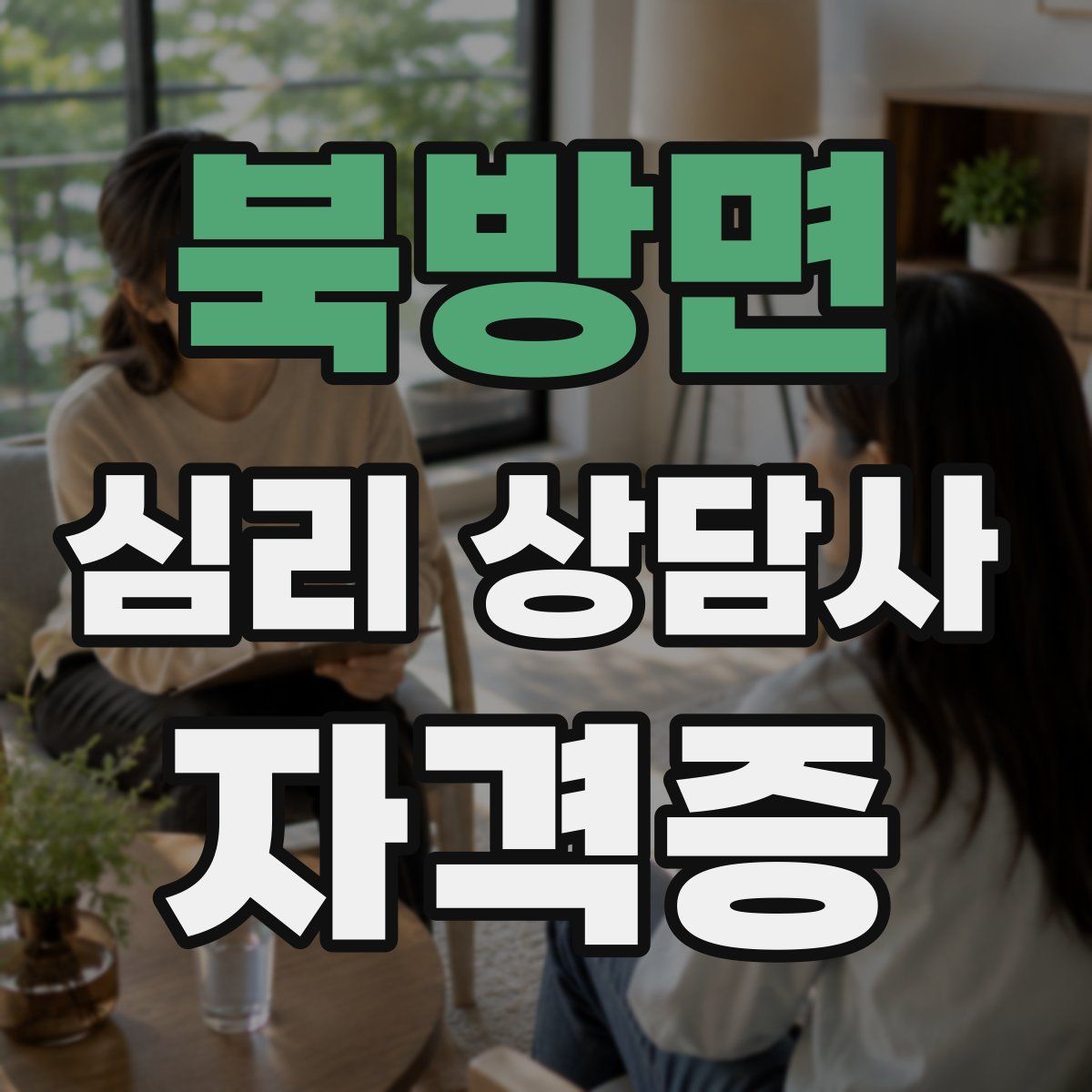 북방면 심리 상담사 자격증