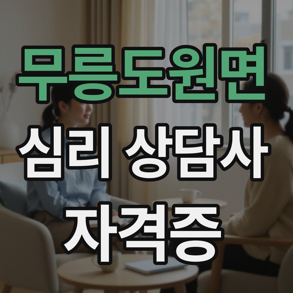 무릉도원면 심리 상담사 자격증